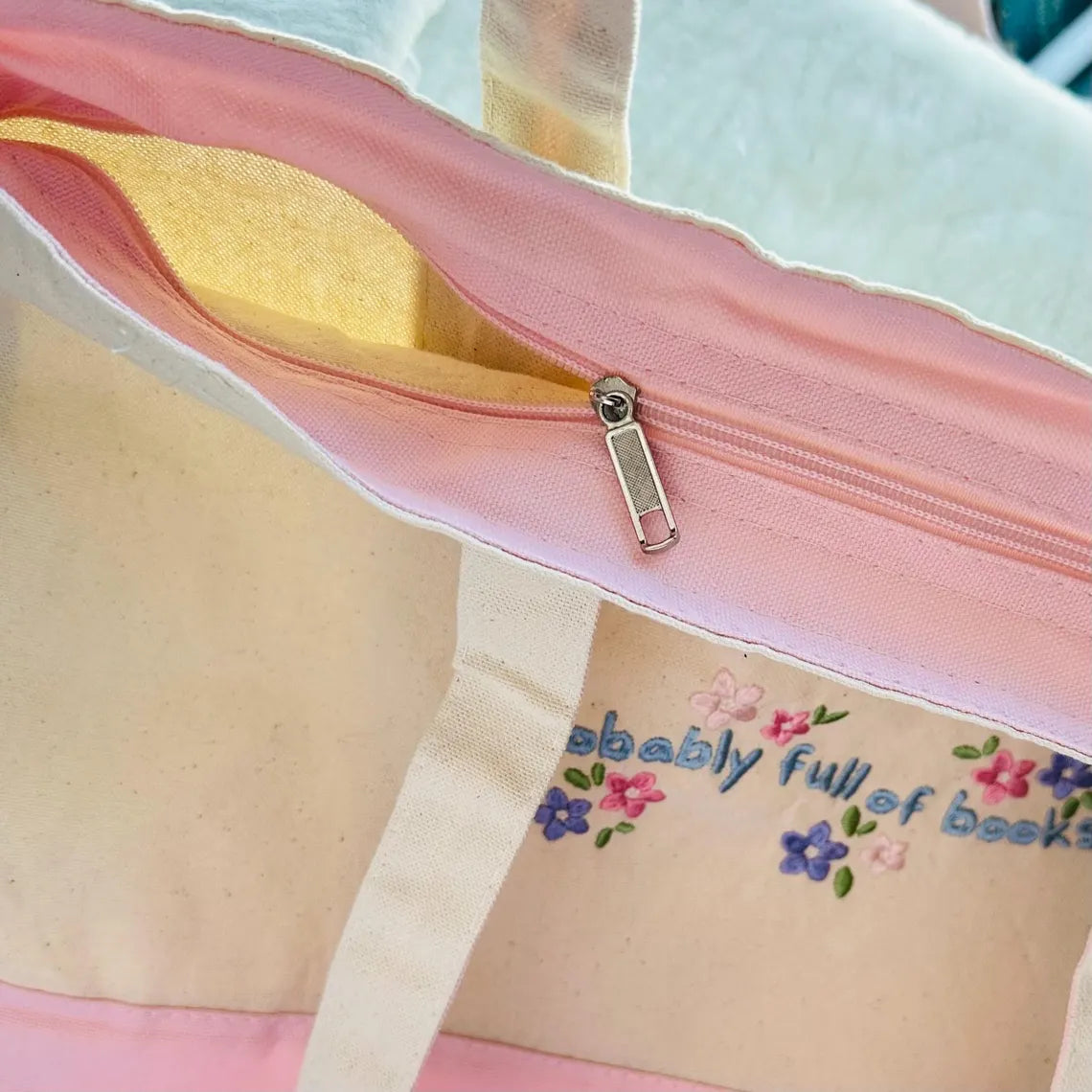 Probably Full of Books Canvas Tote