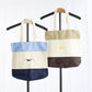 Embroidered House Tote Bag - Open Top