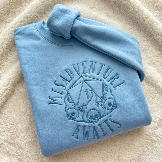 Flames Misadventure Awaits  Crewneck or Hoodie