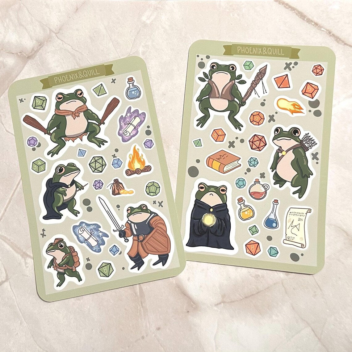 Adventure Toads Sticker Sheets