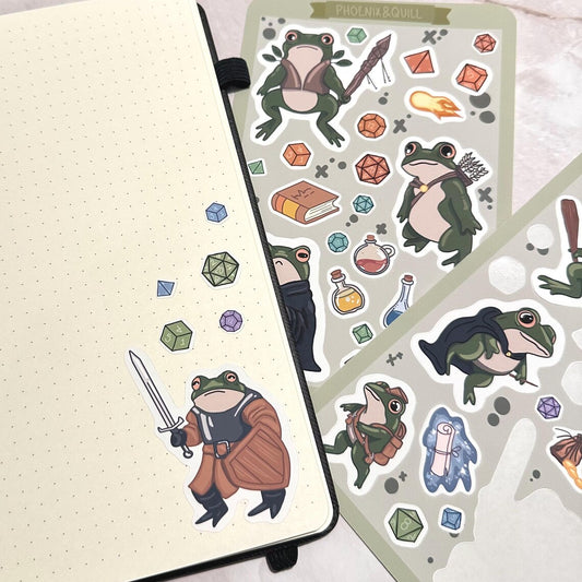 Adventure Toads Sticker Sheets