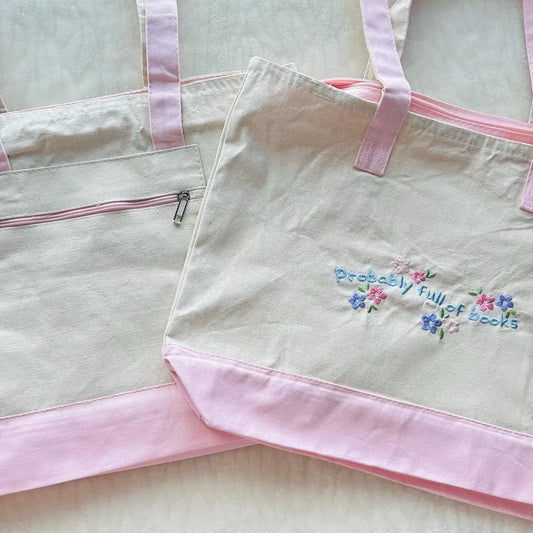 Probably Full of Books Canvas Tote
