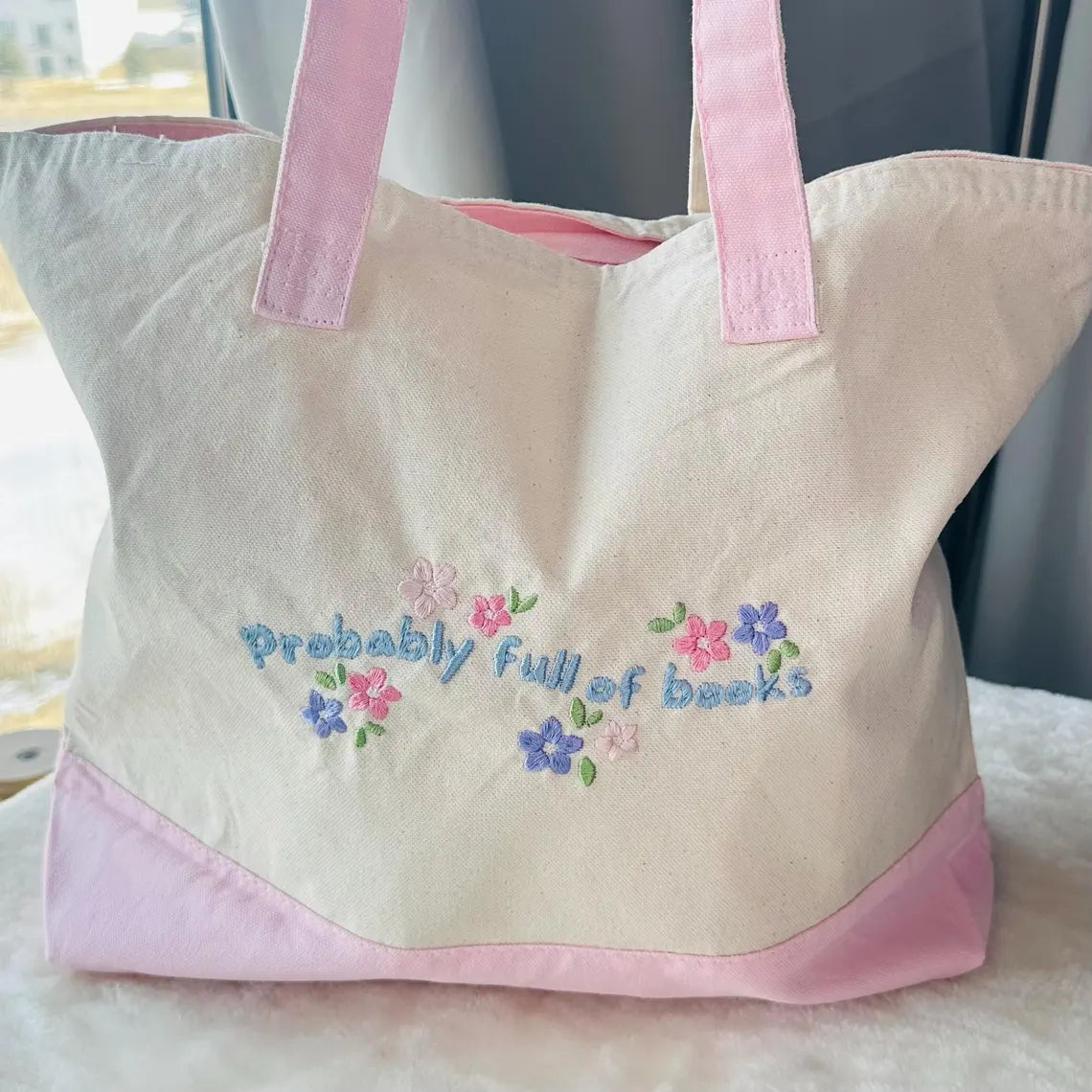 Probably Full of Books Canvas Tote