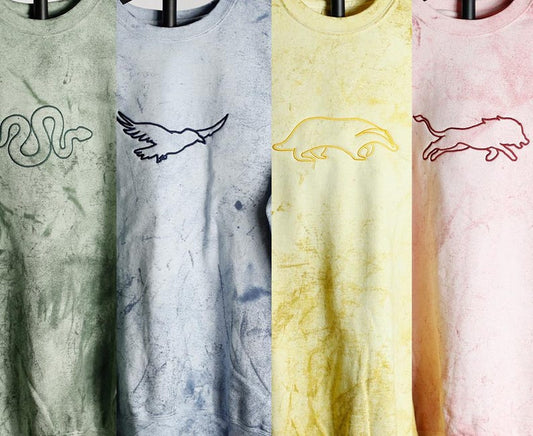 Color Blast House Crewneck with Sleeve Details